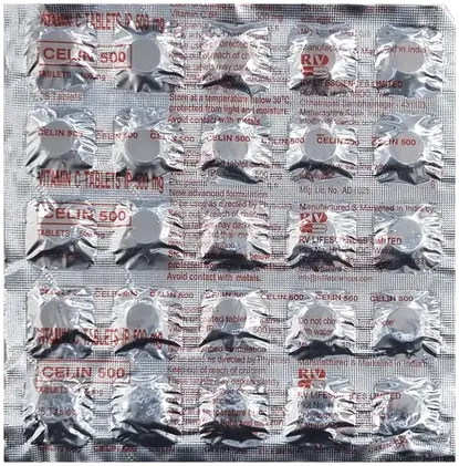 celin 500mg tablet 25's